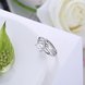 Wholesale Personality Fashion jewelry from China OL Woman Party Wedding Gift Simple White AAA Zircon S925 Sterling Silver resizable Ring  TGSLR156 2 small