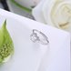 Wholesale Personality Fashion jewelry from China OL Woman Party Wedding Gift Simple White AAA Zircon S925 Sterling Silver resizable Ring  TGSLR158 2 small