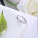 Wholesale Romantic Fashion jewelry from China OL Woman Party Wedding Gift Simple White AAA Zircon S925 Sterling Silver resizable Ring  TGSLR160 2 small