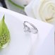 Wholesale Romantic Personality jewelry OL style Woman Party Wedding Gift Simple White AAA Zircon S925 Sterling Silver resizable Ring  TGSLR162 2 small