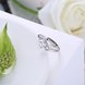 Wholesale Personality Fashion jewelry from China OL Woman Party Wedding Gift square White AAA Zircon S925 Sterling Silver resizable Ring  TGSLR167 2 small