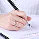 Wholesale Fashion Personality rings from China OL Woman Party Wedding Gift Simple White AAA Zircon S925 Sterling Silver resizable Ring  TGSLR171 0 small