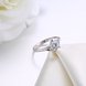Wholesale Fashion Personality rings from China OL Woman Party Wedding Gift Simple White AAA Zircon S925 Sterling Silver resizable Ring  TGSLR171 1 small