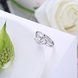 Wholesale Fashion Personality rings from China OL Woman Party Wedding Gift Simple White AAA Zircon S925 Sterling Silver resizable Ring  TGSLR171 2 small
