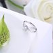 Wholesale Trendy Romantic Resizable 925 Sterling Silver Ring OL style Woman Party Wedding Gift Simple White AAA Zircon Ring  TGSLR175 2 small