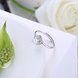 Wholesale Romantic Resizable 925 Sterling Silver Ring OL style Woman Party Wedding Gift Simple White AAA Zircon Ring  TGSLR178 2 small