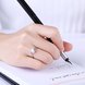 Wholesale Romantic Resizable 925 Sterling Silver Ring OL style Woman Party Wedding Gift Simple White AAA Zircon Ring  TGSLR179 0 small