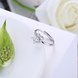 Wholesale Trendy Romantic Resizable 925 Sterling Silver Ring OL style Woman Party Wedding Gift Simple White AAA Zircon Ring  TGSLR182 2 small