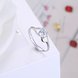 Wholesale Trendy Romantic Resizable 925 Sterling Silver Ring OL style Woman Party Wedding Gift Simple White AAA Zircon Ring  TGSLR183 3 small