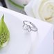 Wholesale Romantic Resizable 925 Sterling Silver Ring OL style Woman Party Wedding Gift Simple White AAA Zircon Ring  TGSLR186 2 small