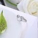 Wholesale Romantic Resizable 925 Sterling Silver Ring OL style Woman Party Wedding Gift Simple White AAA Zircon Ring  TGSLR187 2 small