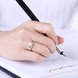 Wholesale Personality Fashion jewelry OL Woman Girl Party Wedding Gift Simple White AAA Zircon S925 Sterling Silver Ring TGSLR189 0 small