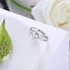 Wholesale Personality Fashion jewelry OL Woman Girl Party Wedding Gift Simple White AAA Zircon S925 Sterling Silver Ring TGSLR189 2 small