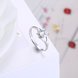 Wholesale Personality Fashion jewelry OL Woman Girl Party Wedding Gift Simple White AAA Zircon S925 Sterling Silver Ring TGSLR189 3 small