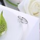 Wholesale Personality Fashion jewelry OL Woman Girl Party Wedding Gift Simple White AAA Zircon S925 Sterling Silver Ring TGSLR190 2 small