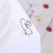 Wholesale Personality Fashion jewelry OL Woman Girl Party Wedding Gift Simple White AAA Zircon S925 Sterling Silver Ring TGSLR190 3 small