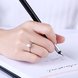 Wholesale Personality Fashion jewelry OL Woman Girl Party Wedding Gift Simple White AAA Zircon S925 Sterling Silver Ring TGSLR191 0 small