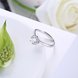 Wholesale Personality Fashion jewelry OL Woman Girl Party Wedding Gift Simple White AAA Zircon S925 Sterling Silver Ring TGSLR191 2 small