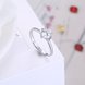 Wholesale Personality Fashion jewelry OL Woman Girl Party Wedding Gift Simple White AAA Zircon S925 Sterling Silver Ring TGSLR191 3 small