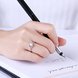 Wholesale Personality Fashion jewelry OL Woman Girl Party Wedding Gift Simple White AAA Zircon S925 Sterling Silver Ring TGSLR192 0 small