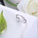 Wholesale Personality Fashion jewelry OL Woman Girl Party Wedding Gift Simple White AAA Zircon S925 Sterling Silver Ring TGSLR192 2 small