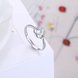 Wholesale Personality Fashion jewelry OL Woman Girl Party Wedding Gift Simple White AAA Zircon S925 Sterling Silver Ring TGSLR192 3 small