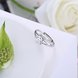 Wholesale Romantic Resizable 925 Sterling Silver Ring OL style Woman Party Wedding Gift Simple White AAA Zircon Ring  TGSLR195 2 small