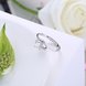 Wholesale Romantic Resizable 925 Sterling Silver Ring OL style Woman Party Wedding Gift Simple White AAA Zircon Ring  TGSLR197 2 small