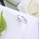 Wholesale Fashion Resizable 925 Sterling Silver Heart Ring for  Woman Girl Party Wedding Gift Simple White AAA Zircon rings TGSLR198 2 small