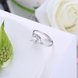 Wholesale Personality Fashion jewelry OL Woman Girl Party Wedding Gift Simple White AAA Zircon S925 Sterling Silver Ring TGSLR205 2 small