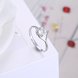 Wholesale Personality Fashion jewelry OL Woman Girl Party Wedding Gift Simple White AAA Zircon S925 Sterling Silver Ring TGSLR205 3 small