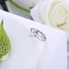 Wholesale Personality Fashion jewelry OL Woman Girl Party Wedding Gift Simple White AAA Zircon S925 Sterling Silver Ring TGSLR206 2 small