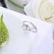 Wholesale Personality Fashion jewelry OL Woman Girl Party Wedding Gift Simple White AAA Zircon S925 Sterling Silver Ring TGSLR207 2 small