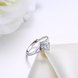 Wholesale Popular 925 Sterling Silver square CZ Ring Sparkling Ring Classic Finger Rings Engagement Fashion Wedding Jewelry TGSLR208 1 small