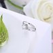 Wholesale Popular 925 Sterling Silver square CZ Ring Sparkling Ring Classic Finger Rings Engagement Fashion Wedding Jewelry TGSLR208 2 small
