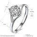 Wholesale Popular 925 Sterling Silver square CZ Ring Sparkling Ring Classic Finger Rings Engagement Fashion Wedding Jewelry TGSLR208 4 small