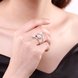 Wholesale Classic Real 925 Sterling Silver Surround Design Ball Adjustable Rings for Women Party Jewelry Gift Ideas for Mom TGSLR117 3 small