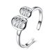 Wholesale Trendy Real 925 Sterling Silver leaf Ring New Fashion Ring Party Jewelry For Women Gift TGSLR138 0 small