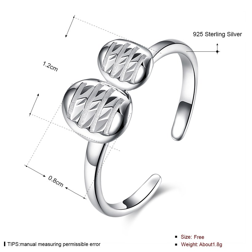 Wholesale Trendy Real 925 Sterling Silver leaf Ring New Fashion Ring Party Jewelry For Women Gift TGSLR138 1