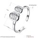 Wholesale Trendy Real 925 Sterling Silver leaf Ring New Fashion Ring Party Jewelry For Women Gift TGSLR138 1 small