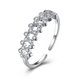 Wholesale 925 Sterling Silver white ZC Hollow Ring Temperament Personality Fashion Gift Female open rings Decoration Accessory TGSLR139 0 small