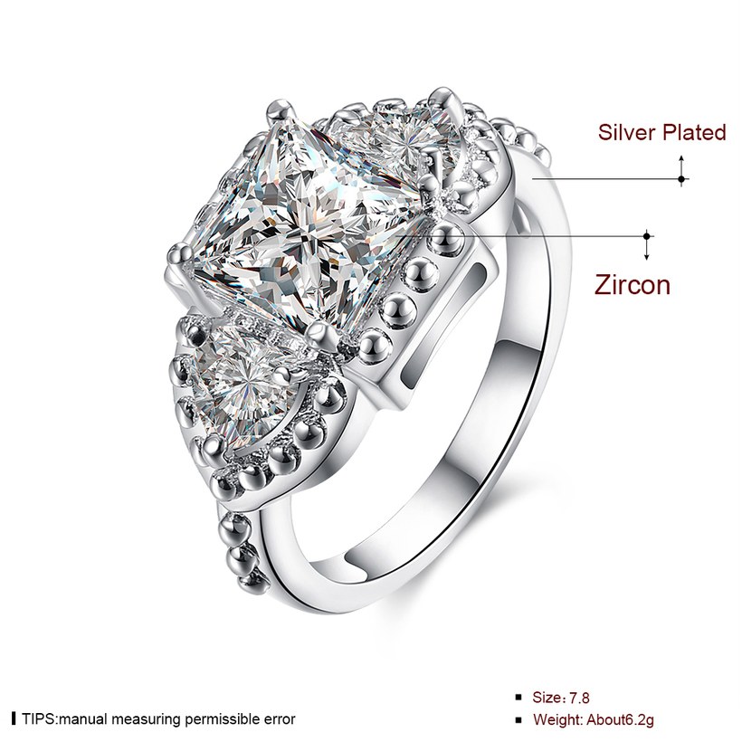 Wholesale Luxury Brand Fashion Bridal Set Ring for Women Wedding/Engagement Rings Inlaid With AAA Zircon Crystal fashion jewelry wholesale TGSPR496 0