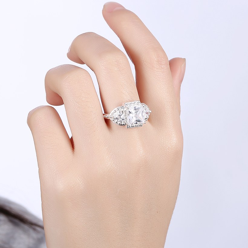 Wholesale Luxury Brand Fashion Bridal Set Ring for Women Wedding/Engagement Rings Inlaid With AAA Zircon Crystal fashion jewelry wholesale TGSPR496 4