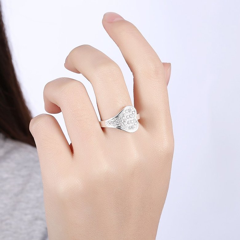 Wholesale Hot selling Mother's Day Gift Fashion Love Heart zircon Rings For Women Wedding Fine Jewelry TGSPR516 4