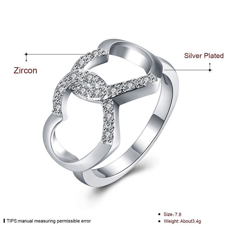 Wholesale Hot selling  rings from China Trendy Unique Female Finger Ring Endless Love Symbol Promise Fashion For Women jewelry TGSPR558 0