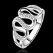 Wholesale Luxury classic Silver Plated Hot Sell Creative Zircon Ring for Women SPR563 0 small