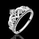 Wholesale Fashion Luxury  Zircon Crown Ring for Women Bride Engagement Wedding Ring SPR564 1 small