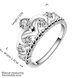 Wholesale Fashion Luxury  Zircon Crown Ring for Women Bride Engagement Wedding Ring SPR564 2 small