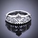 Wholesale Fashion Luxury  Zircon Crown Ring for Women Bride Engagement Wedding Ring SPR564 4 small
