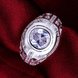 Wholesale Fashion Luxury  Silver Plated Round ablaze Zircon Ring for Women SPR565 1 small
